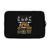 Born April  Multitasking Problem Solving Tees Laptop sleeve