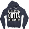 straight outta loot lake Zipper Hoodie