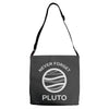never forget pluto the planet Adjustable Strap Totes
