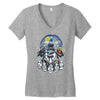 penguin time Women's V-Neck T-Shirt
