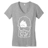 snow man Women's V-Neck T-Shirt