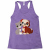 nice cat and dog Racerback Tank