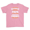 Super Cool Papa Of A Freaking Awesome Granddaughter Youth Tee