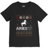 santa aries xhristmas ugly t shirts V-Neck Tee