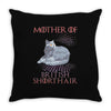 mother of british shorthair Throw Pillow