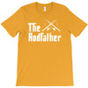 the rodfather   mens funny fishing T-Shirt
