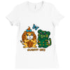 scaredy cats Ladies Fitted T-Shirt