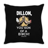 predator movie dillon licensed adult Throw Pillow
