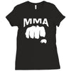fighting mixed martial arts fist Ladies Fitted T-Shirt