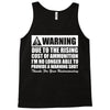 warning due to the rising cost of ammo Tank Top