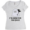 im here for the boos (2) Women's Triblend Scoop T-shirt