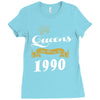 queens are born in 1990 Ladies Fitted T-Shirt