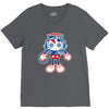 skull bolt V-Neck Tee