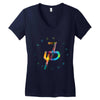 jake paul colorful Women's V-Neck T-Shirt