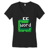 word muncher Women's V-Neck T-Shirt