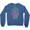 skull neon Crewneck Sweatshirt