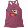 bunny rabbit love Racerback Tank