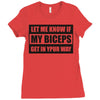 my biceps Ladies Fitted T-Shirt