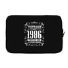 vintage made in 1986 perfectly aged a living legend Laptop sleeve