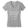the only thing we have to fear is fear itself, and spiders Women's V-Neck T-Shirt