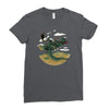 morning commute Ladies Fitted T-Shirt