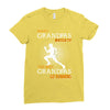 the best grandpas go running Ladies Fitted T-Shirt