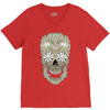 skull plants V-Neck Tee