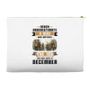 Never Underestimate A Man Who Watches The 100 And Was Born in December Accessory Pouches
