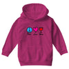 peace love wine Youth Hoodie