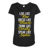 be golden Maternity Scoop Neck T-shirt