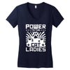 power to the cat ladies Women's V-Neck T-Shirt