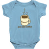 funny retro coffee Baby Bodysuit