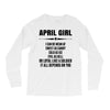 Super April Girl Long Sleeve Shirts