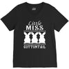 little miss cottontail cute bunny easter V-Neck Tee