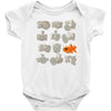 fisheye lens Baby Bodysuit