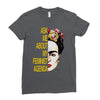 ask me about my feminist agenda frida kahlo Ladies Fitted T-Shirt