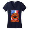 halloween american flag halloween american flag Women's V-Neck T-Shirt