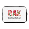 Bae Best Auntie Ever Laptop sleeve