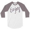 cute enjoy 3/4 Sleeve Shirt