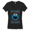 no cookies for santa Women's V-Neck T-Shirt