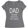 dad the legend Women's Triblend Scoop T-shirt