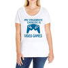 my favorite exercise is video games Ladies Curvy T-Shirt
