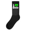 i love weed fun Socks