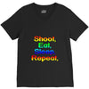 shoot eat sleep repeat gun V-Neck Tee