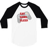Eat Game Sleep 3/4 Sleeve Shirt