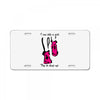 i run like a girl try to keep up License Plate