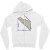hypotenuse math humor Zipper Hoodie