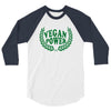 Vegan Power 3/4 Sleeve Shirt
