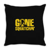 gone squatchin Throw Pillow