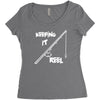 keeping it reel Women's Triblend Scoop T-shirt